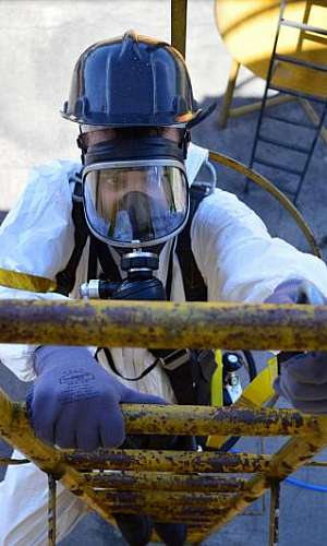 Máscara autônoma para espaço confinado Máscara autônoma para espaço confinado