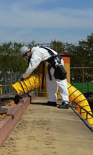 Máscara respiratória para espaço confinado Máscara respiratória para espaço confinado